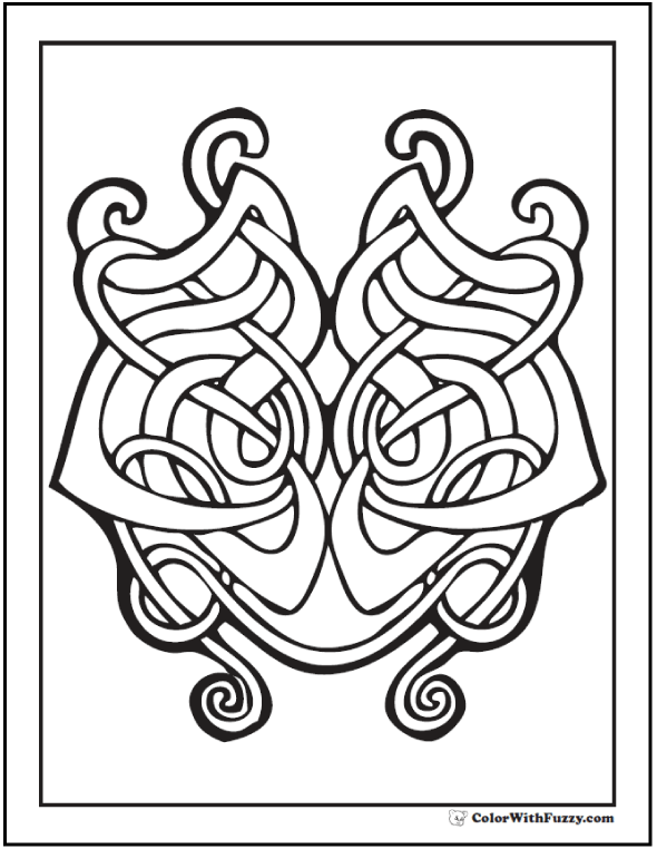 590x762 90 Celtic Coloring Pages Irish, Scottish, Gaelic