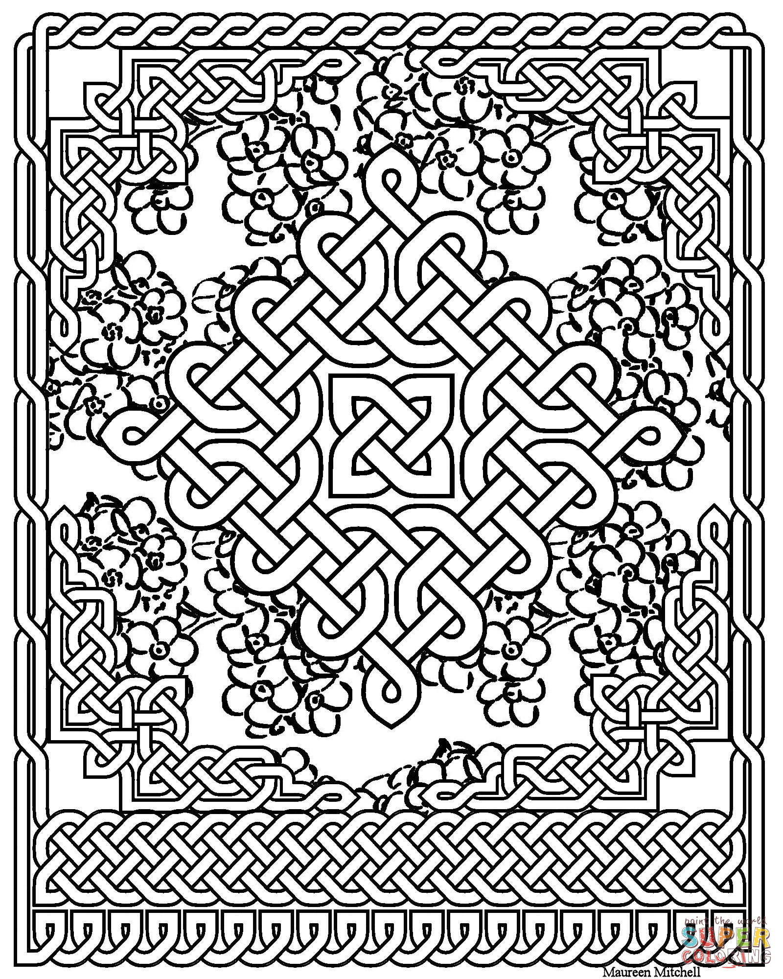 1600x2000 Celtic Knot Coloring Pages Celtic Art Coloring Pages Free Coloring