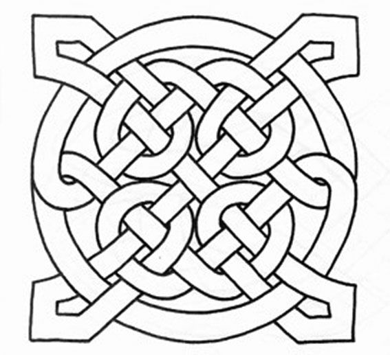 567x517 Color A Celtic Knot