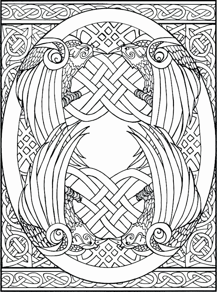 700x940 Celtic Mandala Coloring Pages For Adults Cross Fish Dolphin Celtic