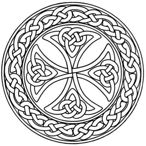 590x590 Celtic Coloring Pages For Adults Celtic Tree Of Life Coloring