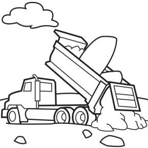 290x289 Cement Truck Coloring Page Amp Coloring Book