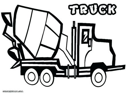 440x330 Cement Mixer Coloring Page Construction Coloring Page Concrete