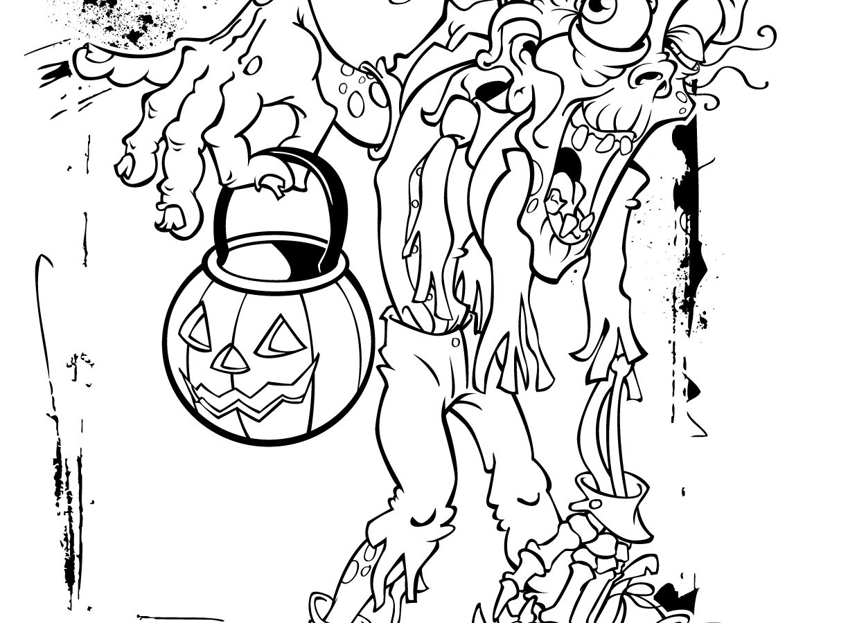 1224x900 Coloring For Kids Zombiesandwitches Item03 Wy6 Source Frightening
