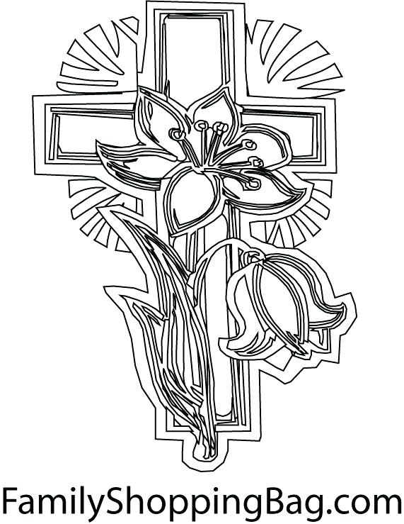 571x739 Coloring Pages Crosses Cross Color Page Coloring Pages Share