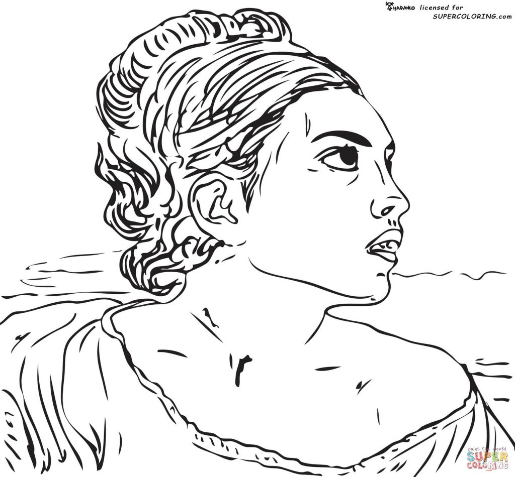 1024x950 Girl Seated In A Cemetery By Eugene Delacroix Painting Coloring