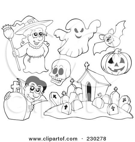 450x470 Royalty Free (Rf) Clipart Of Graveyards, Illustrations, Vector