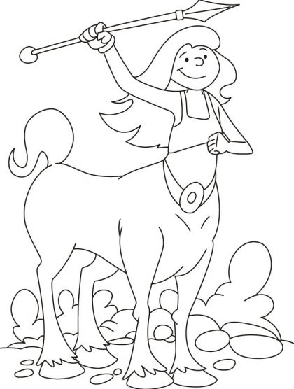 420x556 Centaur Spear Coloring Pages Download Free Centaur