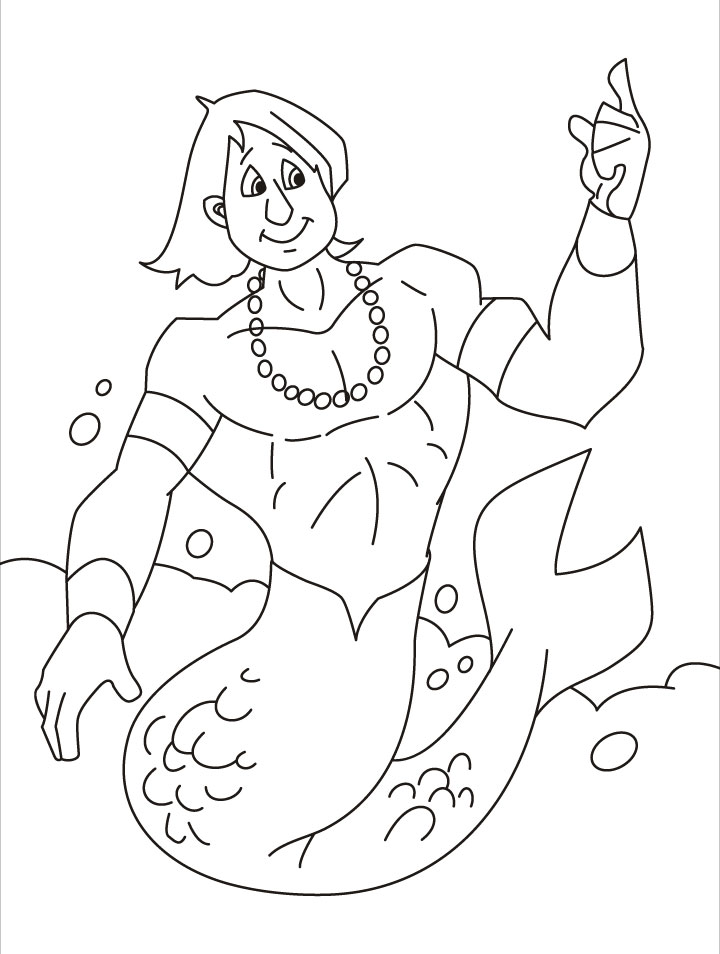720x954 Boy Mermaid Coloring Page Centaur Coloring Pages542651 Flowers