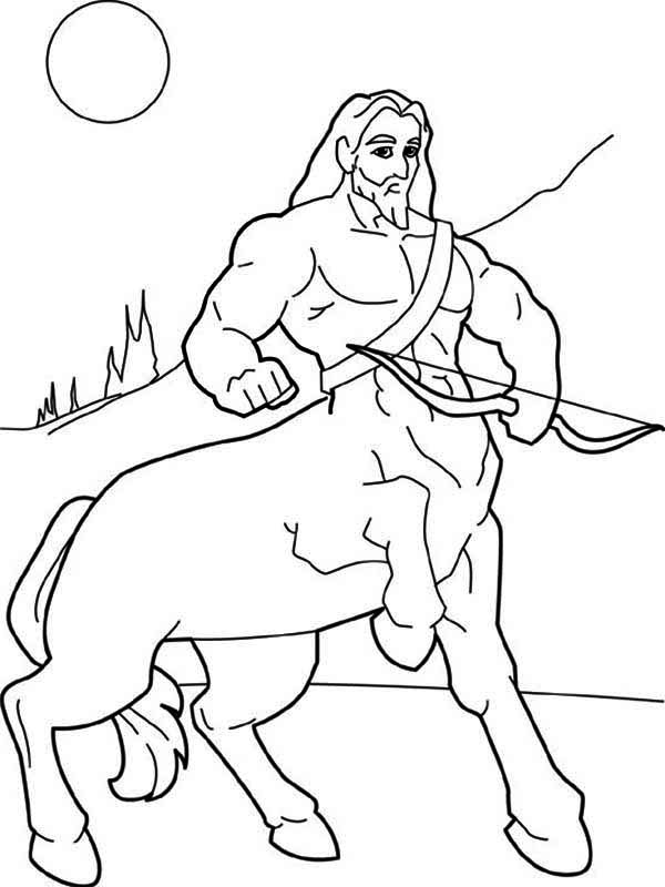 600x800 Centaur's Greek Mythology Coloring Page