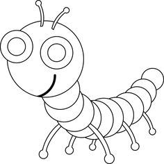 236x236 Centipede On A Field Round Coloring Pages Download Free