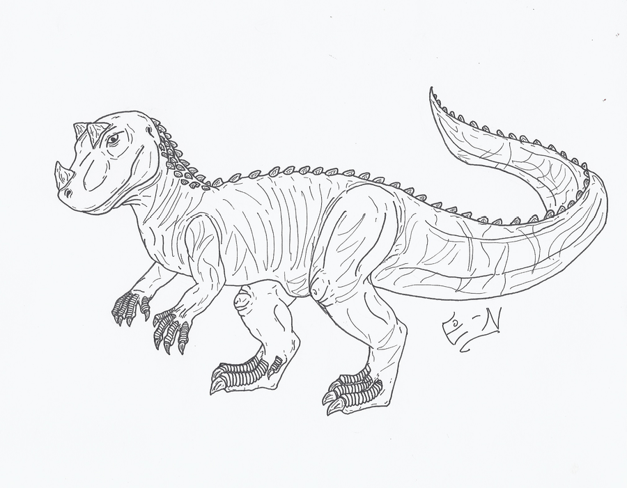 900x701 Ceratosaurus Coloring Pages
