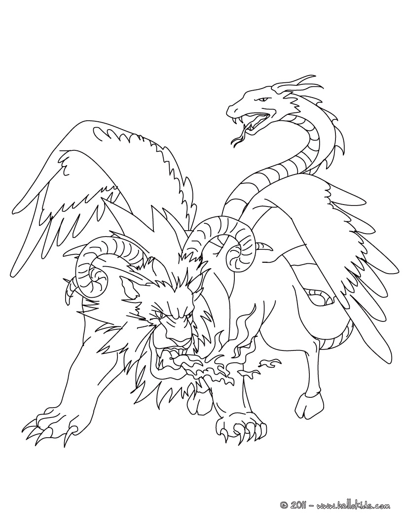821x1061 Centaur Coloring Page