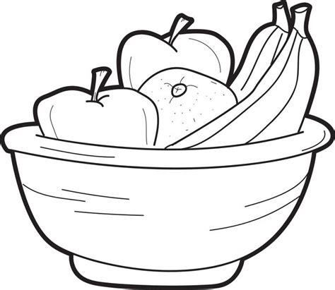 474x411 Empty Fruit Bowl Coloring Page ~