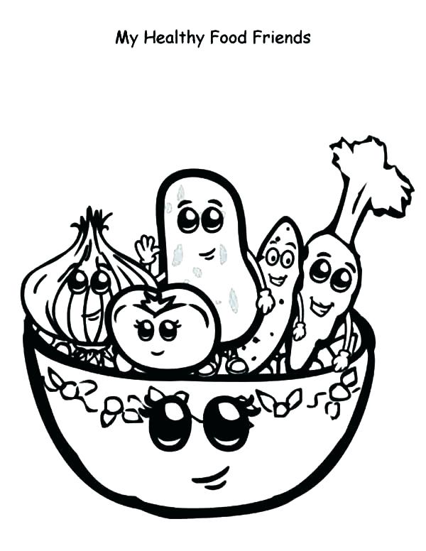 600x776 Healthy Eating Coloring Pages Printable Coloring Page