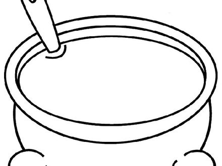 440x330 Soup Coloring Pages Printable, Soup Bowl Template