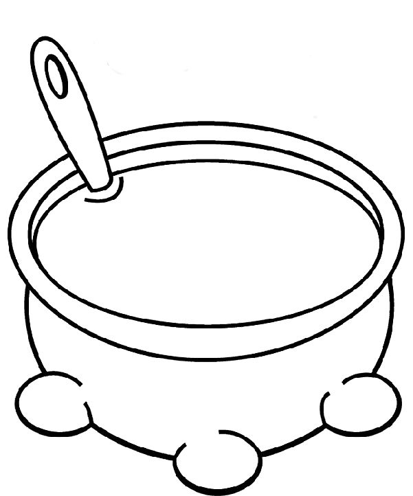 601x722 51 Soup Bowl Template, Free Printable Soup Coloring Page Mama