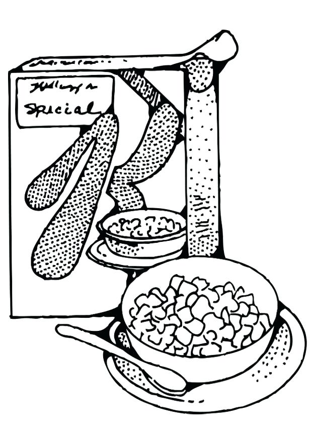 620x875 Breakfast Coloring Page Download Large Image Healthy Breakfast