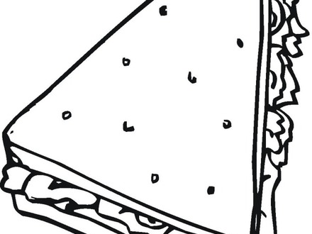 440x330 31 Sandwich Coloring Page, Sandwich Coloring Pages Of Parts