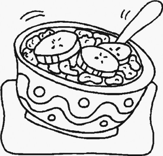 550x528 Food Cereal Coloring Pages, Cereal Coloring Pages