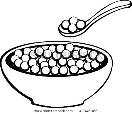 450x389 Cereal Bowl With Spoon Cereal Bowl Cereal Pencil And In Color