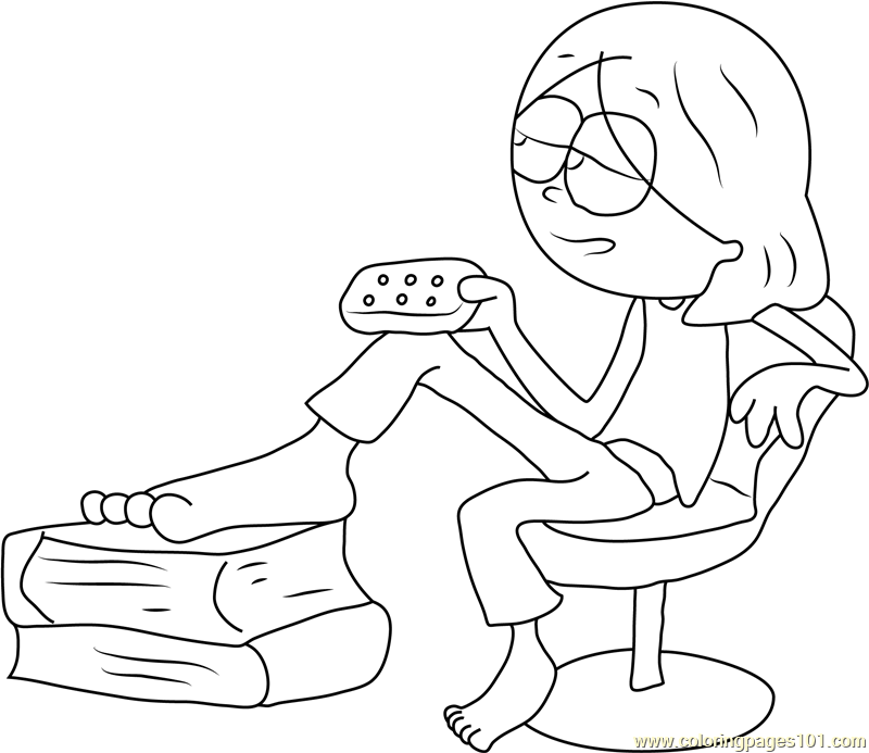 800x693 Lizzie Mcguire Sitting On Chair Coloring Page