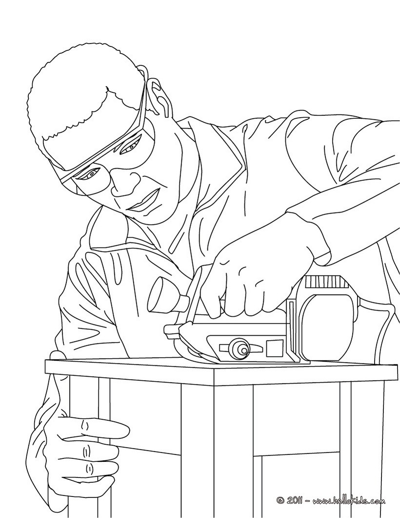 820x1060 Carpenter Coloring Pages