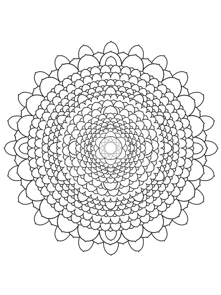 750x1000 Chakra Mandalas Coloring Pages For Adult. Free Printable Chakra