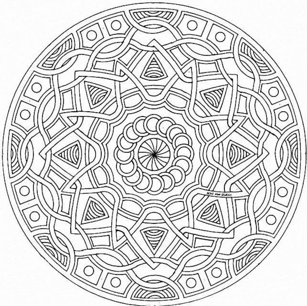 1024x1020 Free Printable Abstract Geometric Coloring Page Abstract