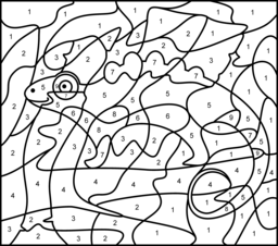 256x226 Chameleon Coloring Page 11