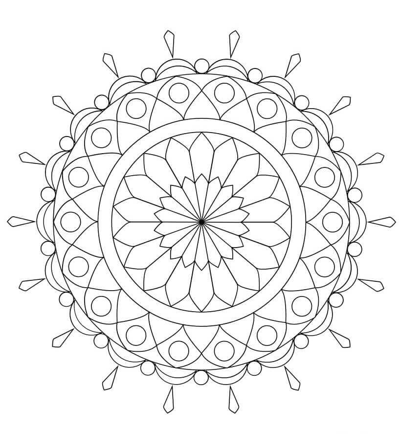 Chandelier Coloring Page