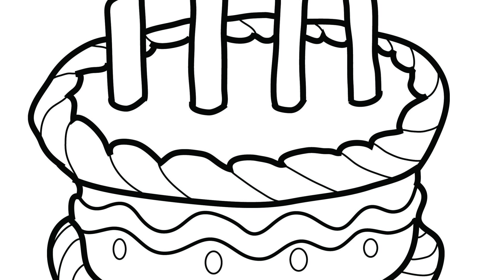 1920x1080 Cupcake Candle Coloring Page With Great Pages Printable To Color