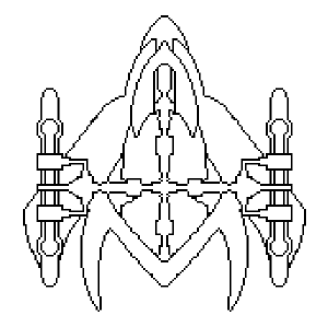 300x299 Spaceship Coloring Page Set 3