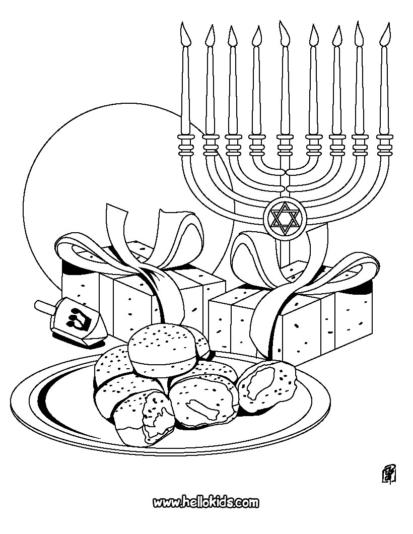 820x1060 Free Printable Hanukkah Coloring Pages