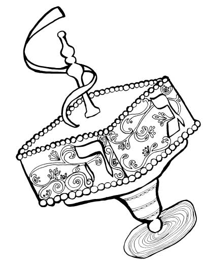 400x518 Hanukkah Coloring Pages For Adults