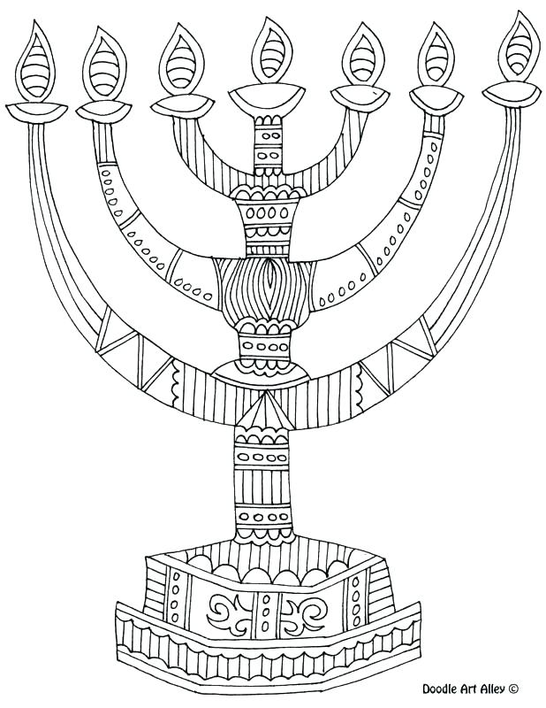 618x800 Chanukah Coloring Pages Hanukkah Menorah Colouring Pages