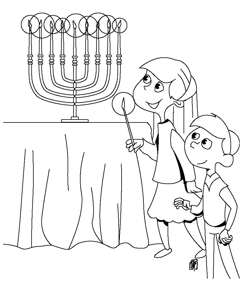 820x960 Download Free Hanukkah Color Pages Printable For Pre School