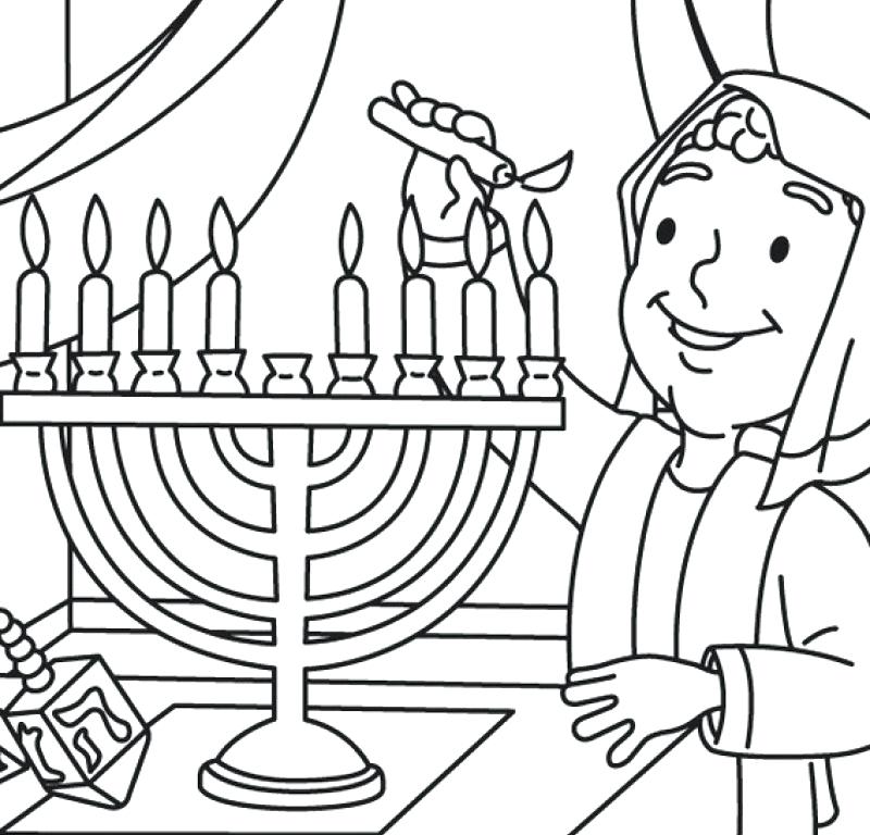 800x768 Chanukah Coloring Pages And With Small Cute Boy Coloring Page Kids