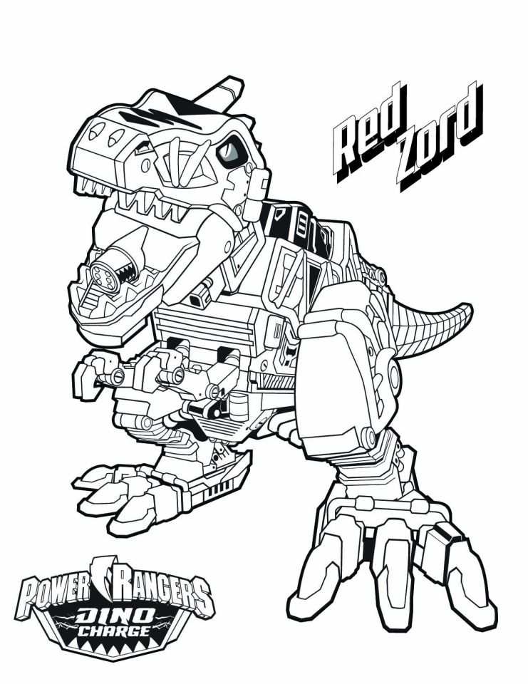 741x960 Power Ranger Dino Force Coloring Pages For Kids 15278 Dino