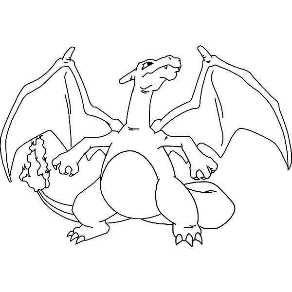 Charizard Coloring Page