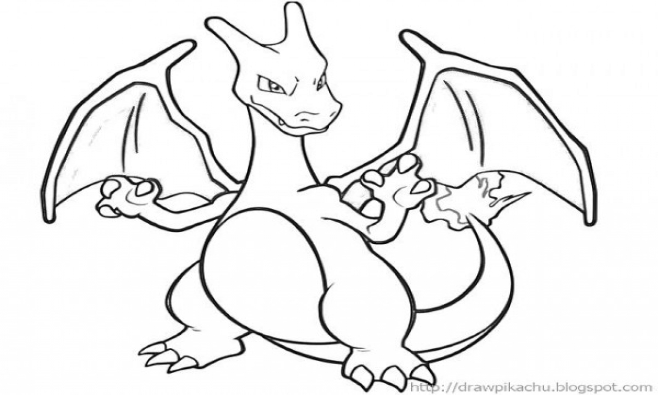 1280x768 Enchanting Charmander Coloring Page Charizard Pokemon Free