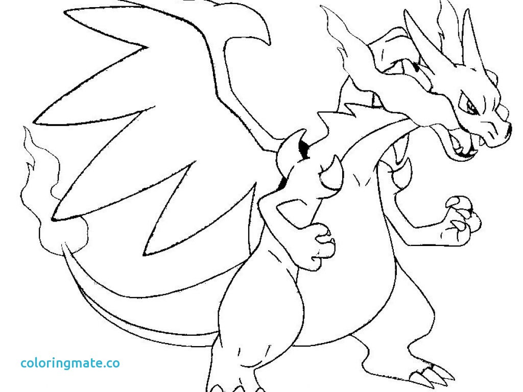 1024x768 Mega Charizard Coloring Page Pokemon Pages Stunning