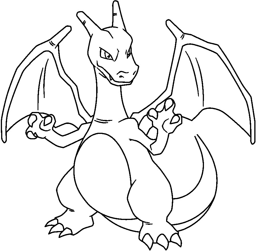 900x881 Charizard Coloring Page