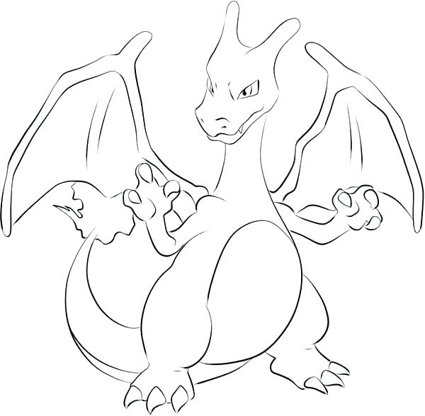 Charizard Colouring Pages