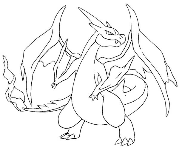 600x493 Best Charizard Pokemon Coloring Pages Free 168 Printable