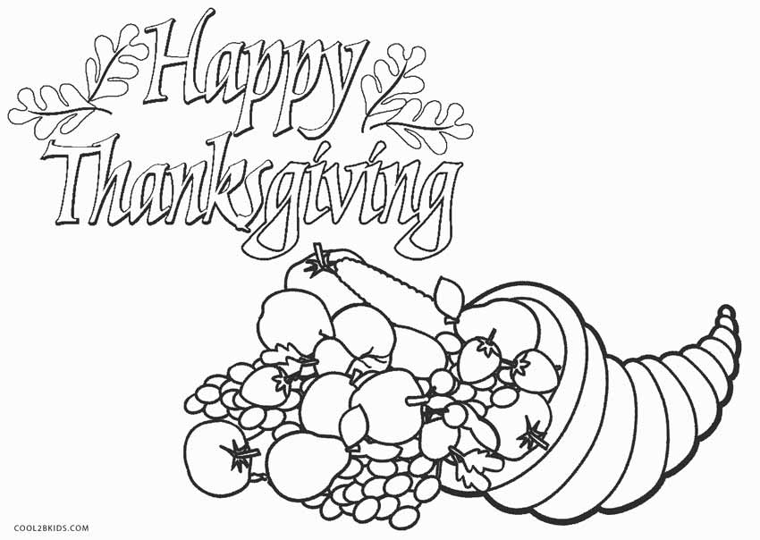 850x604 Printable Thanksgiving Coloring Pages For Kids Cool2bkids
