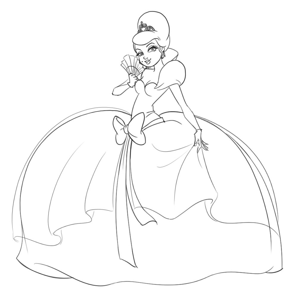 1000x1000 Charlotte La Bouff Books Coloring Disney Art