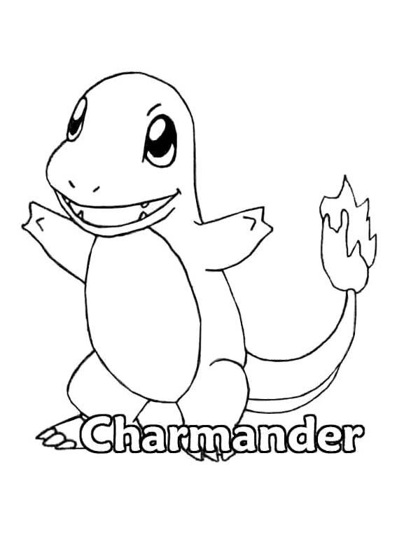 567x794 Pokemon Charmander Coloring Page With Pages Prepare 14