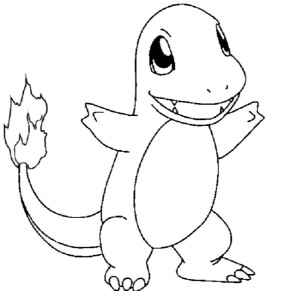 290x291 Charmander Charmander Pokemon Coloring Page. Charmander Coloring