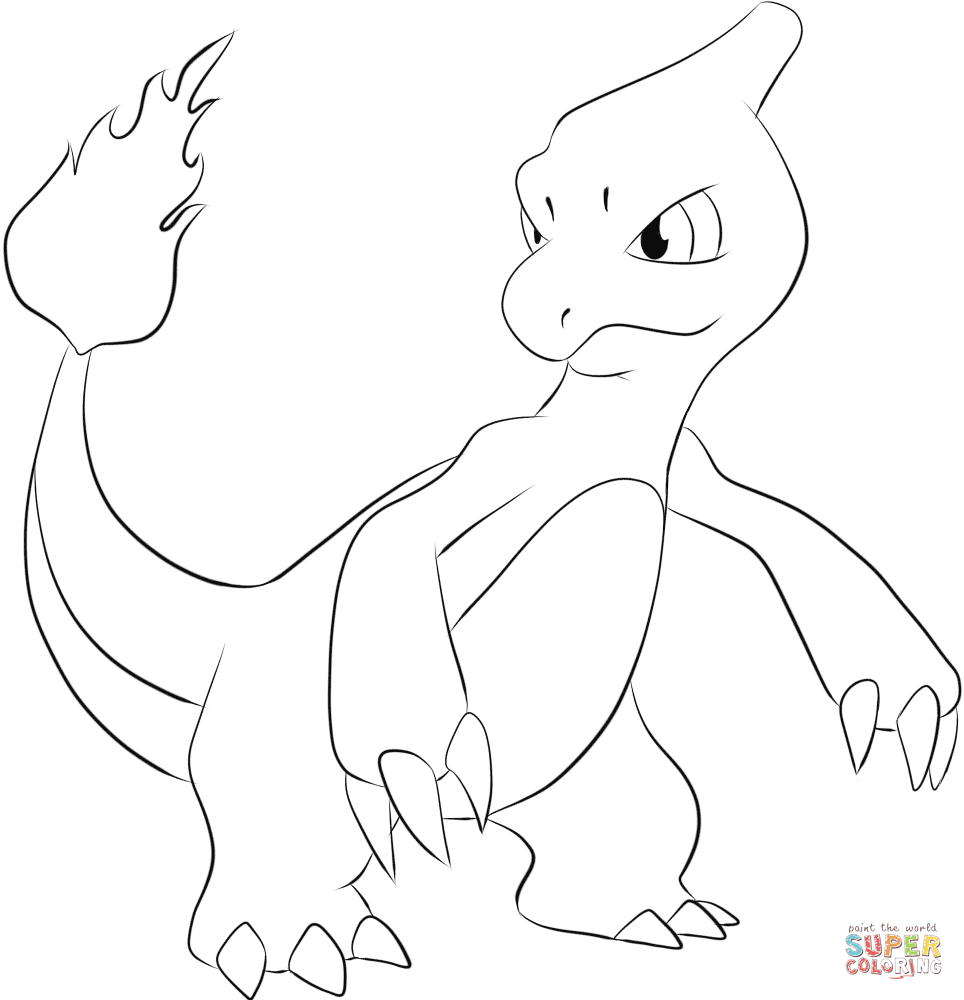 964x1000 Charmeleon Coloring Page Free Printable Coloring Pages